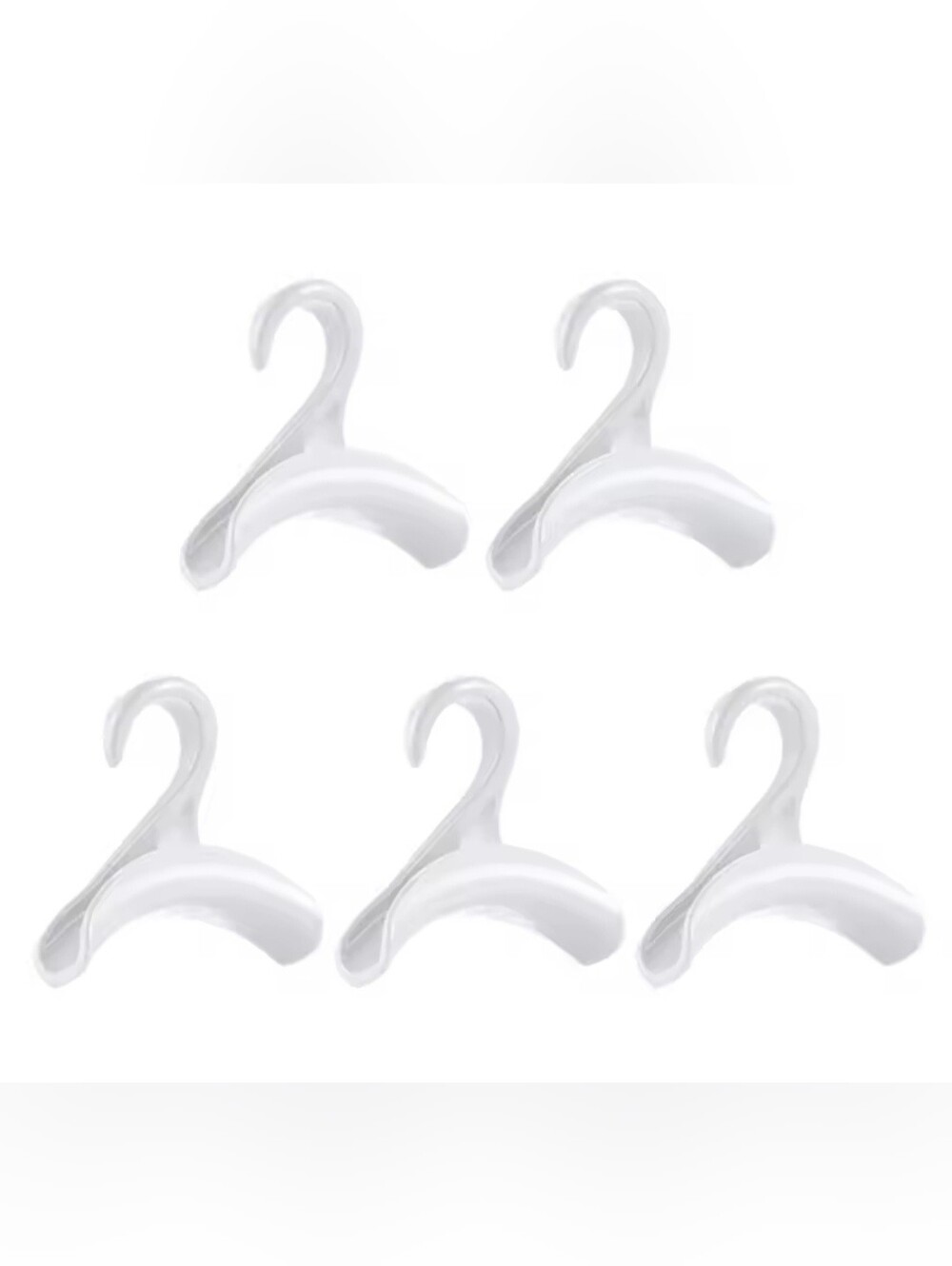 Bag hangers set of 5 "WHITE"